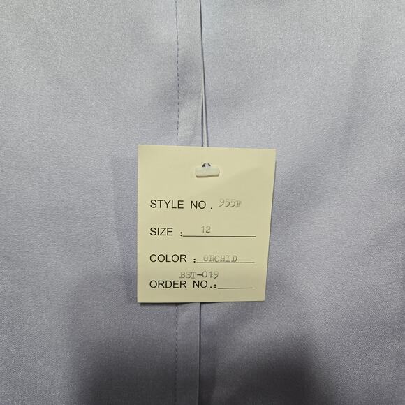 Y2K Vintage Purple Rhinestone Embellished Ball Gown Dress Flower Girl Size 12 - Picture 11 of 16